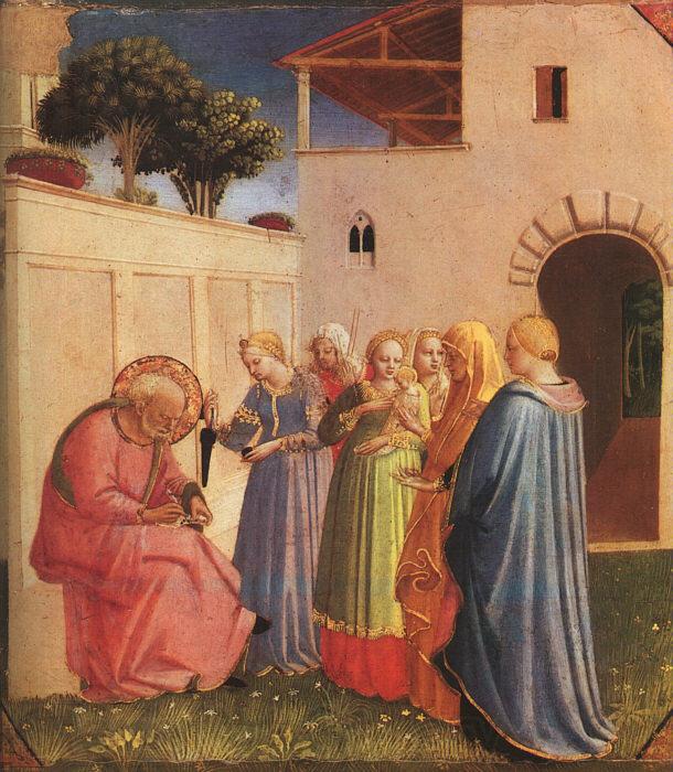 Fra Angelico The Naming of John the Baptist Spain oil painting art